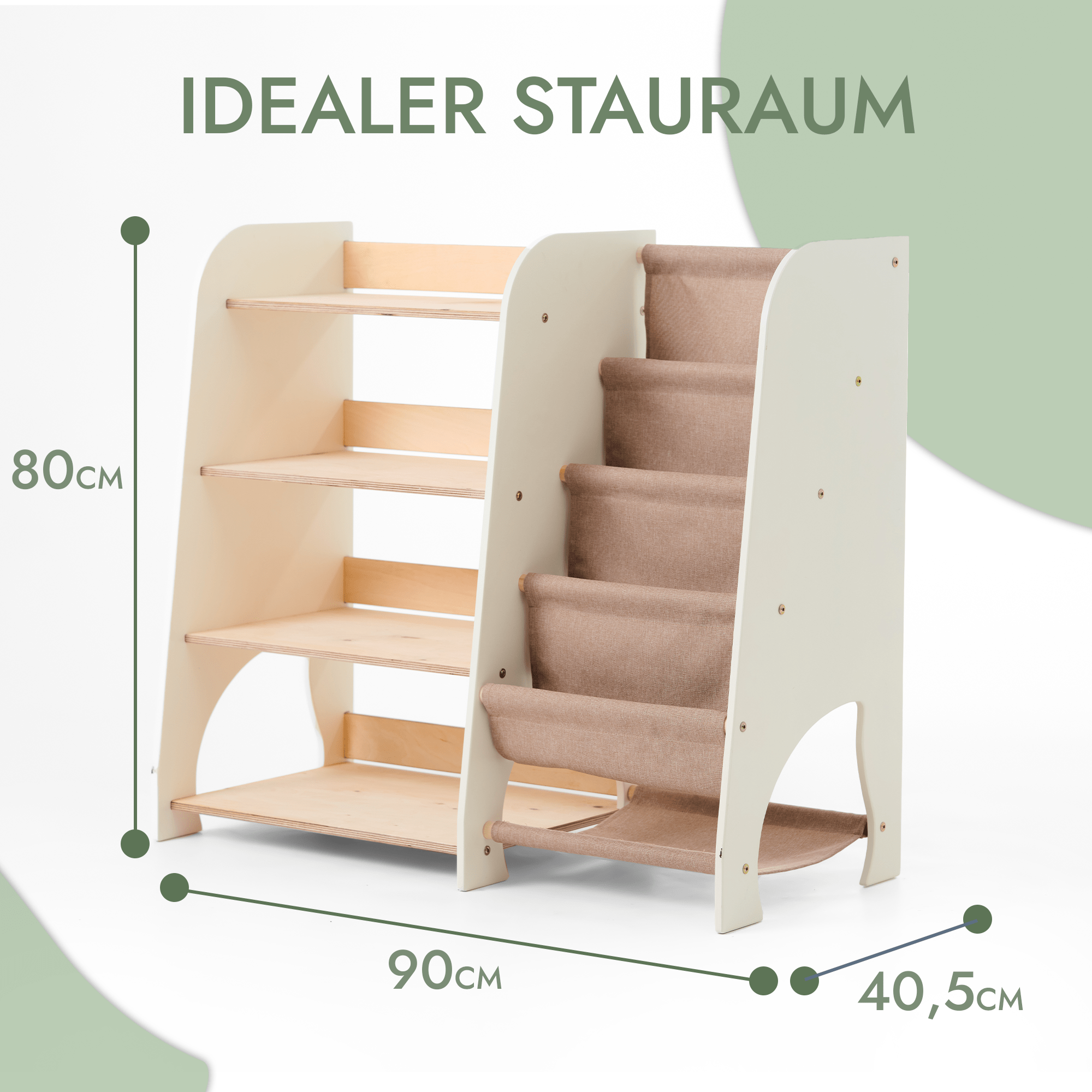 2in1 Montessori-Regal für Bücher und Spielzeug-1