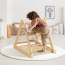 Set de catarat 3in1 pentru copii mici, triunghi de catarat cu 3 laturi, Montessori/Pikler din lemn