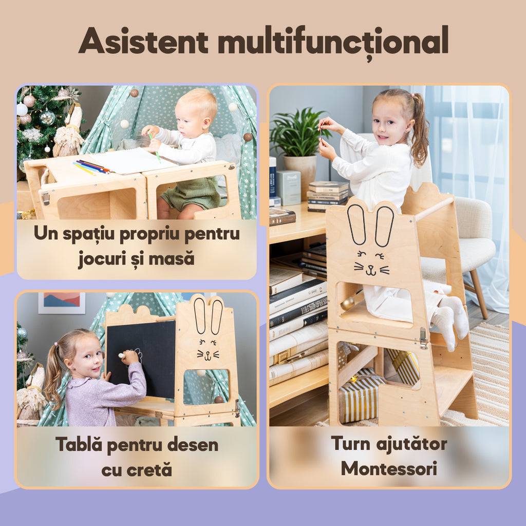 Turn de invatare, Bunny, tip Montessori